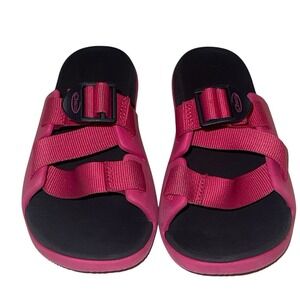 Chaco Sandals Chillos Girls Kids Slides Size US 1 Color Magenta Pink